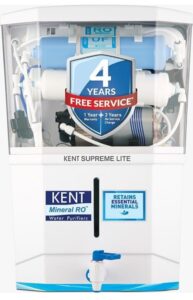 Kent Supreme Plus: Features 7-stage RO purification and a 10-liter storage tank. 